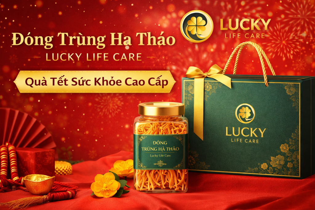 Đông Trùng Hạ Thảo Lucky Life Care – Quà Tết Sức Khỏe Cao Cấp