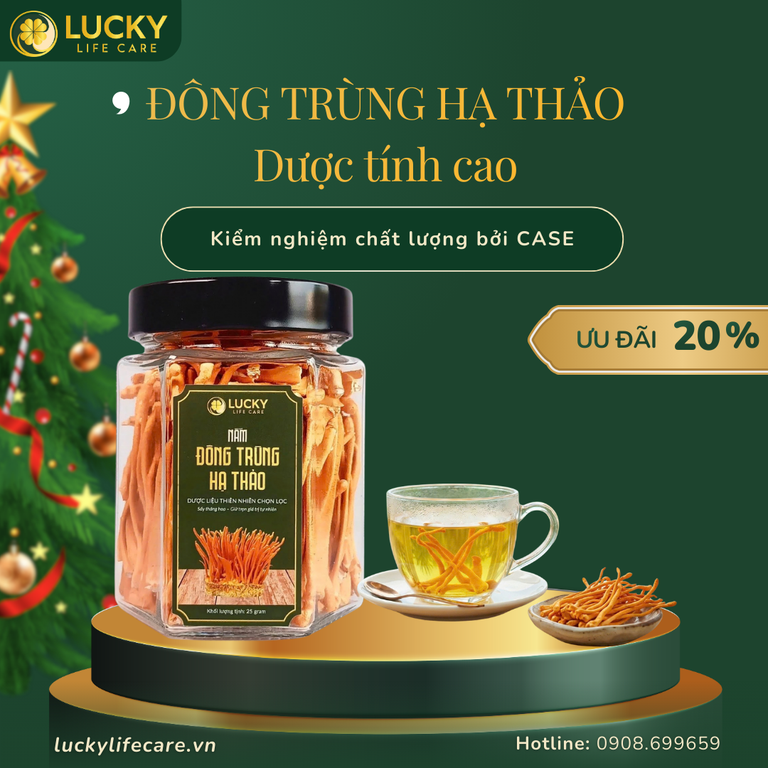 Đông Trùng Hạ Thảo Dược Tính Cao LLC 25g